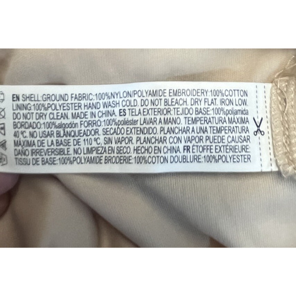 Forever 21 Medium Floral Lace Dress Fit & Flare Ivory Lace Coquette Low Cut Mini - Picture 12 of 13